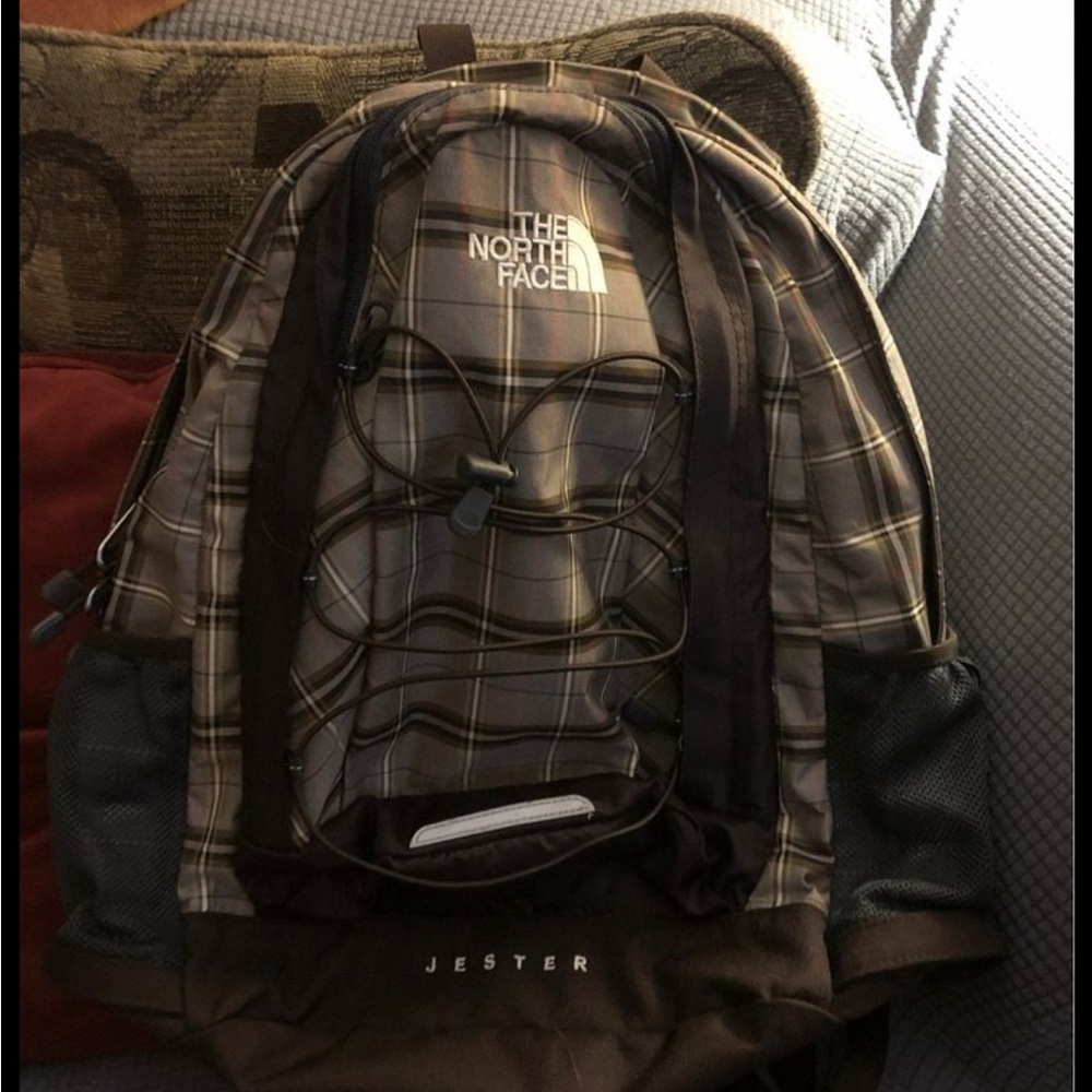 The North Face Plaid Backpack